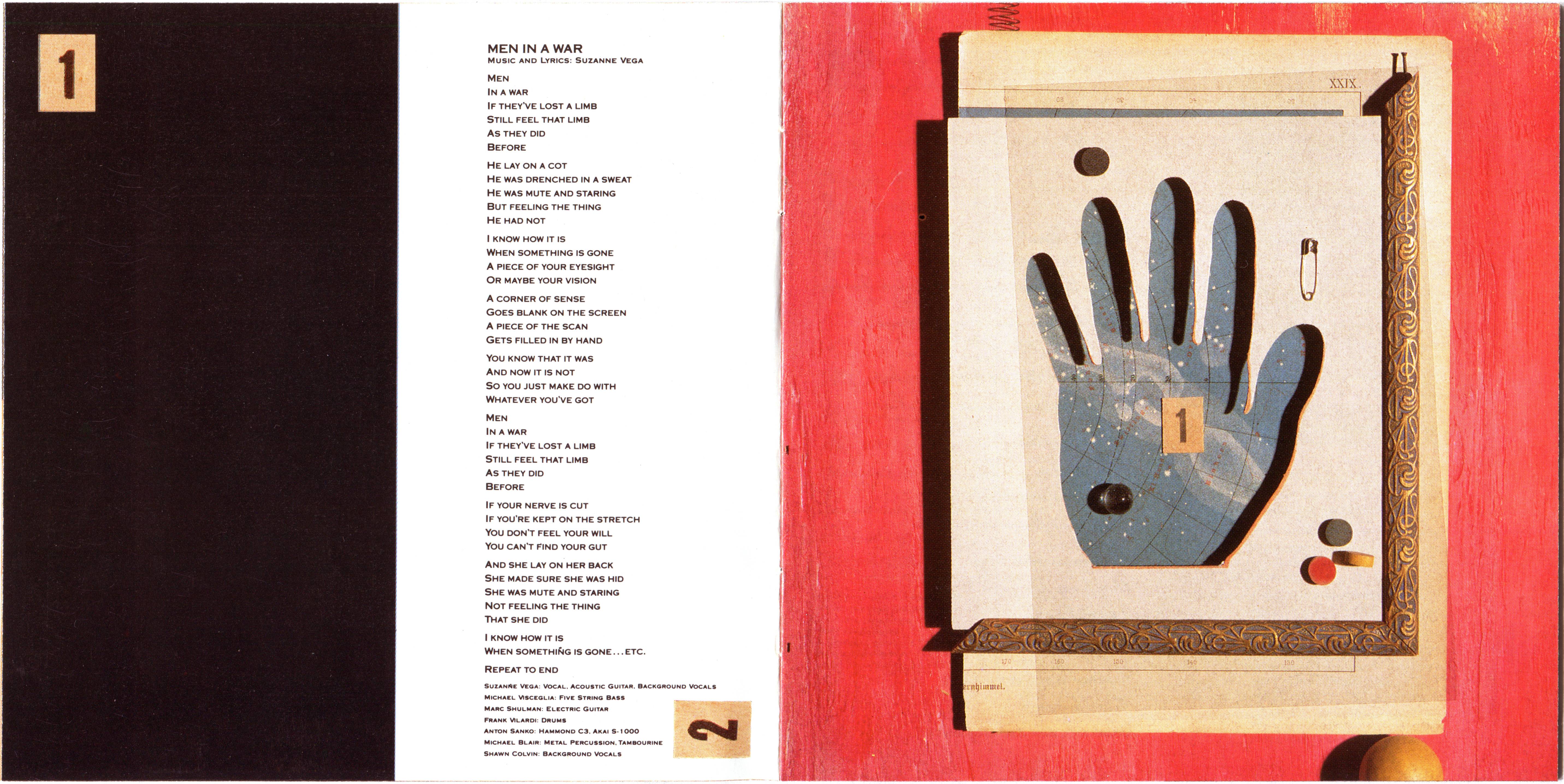 Suzanne Vega  Days Of Open Hand : Booklet 2